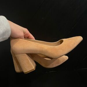 Elegant peach Women's Block Heels - Frank and Oak
